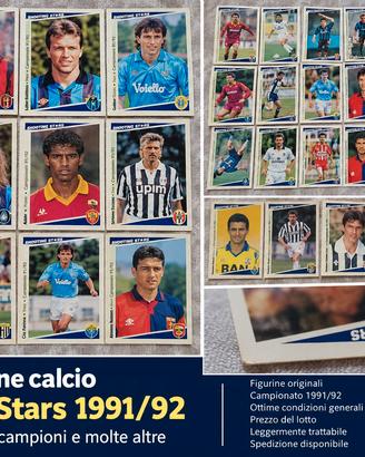 124 cards Shooting stars 1991/92 varie