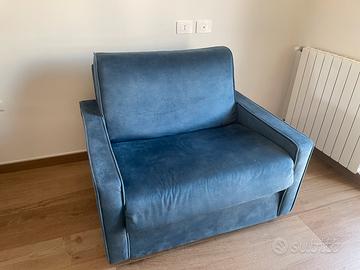 Poltrona letto singolo ribalta rete elettrosaldata