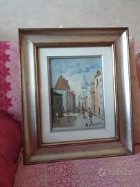 Quadro Olio Su Tela Paesaggio