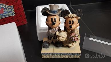 Statuina showcase disney topolino e topolina sposi