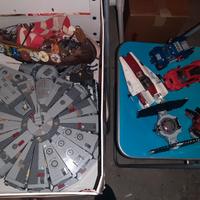 Lotto costruzioni Lego e compatibili star wars ecc