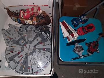 Lotto costruzioni Lego e compatibili star wars ecc