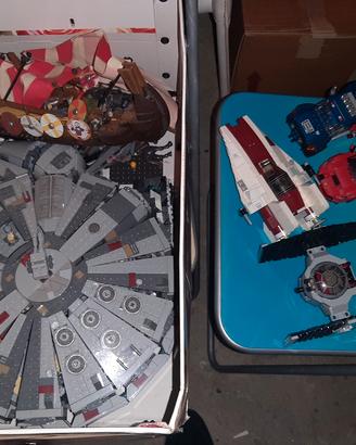 Lotto costruzioni Lego e compatibili star wars ecc