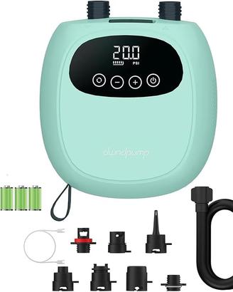 Pompa Elettrica SUP 20PSI, Pompa ad Aria Ricaricab