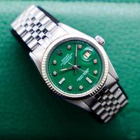 Rolex Datejust Ref. 1601 Green Diamond Dial