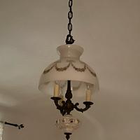 Lampadario in vetro vintage