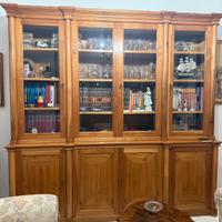 Libreria in legno massello di ciliegio