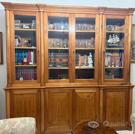Libreria in legno massello di ciliegio