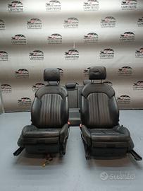 Set sedili in pelle nera audi a6 4g c7 s-line 2014