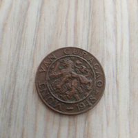 Moneta curacao 2 cent e mezzo