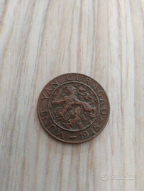 Moneta curacao 2 cent e mezzo