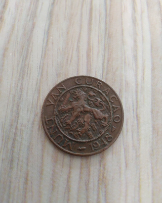 Moneta curacao 2 cent e mezzo