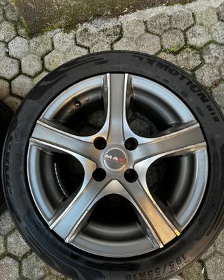 Cerchi in lega MAK 16” 4 fori con gomme estive