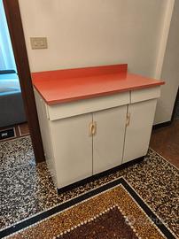 Credenza base cucina vintage 50 60 formica 