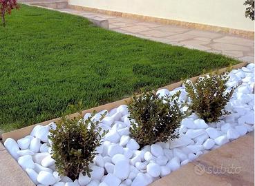 CIOTTOLO BIANCO CARRARA PER GIARDINO