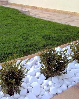 CIOTTOLO BIANCO CARRARA PER GIARDINO