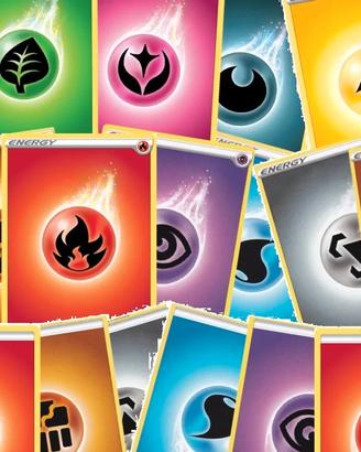 Pokémon GCC: 1200 carte Energia, 50 carte 5 rare