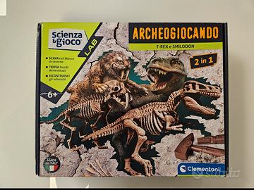 Clementoni Archeogiocando T-Rex e Smilodon