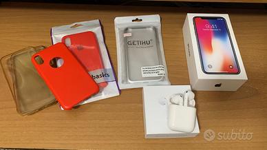 Scatola iphone x + accessori
