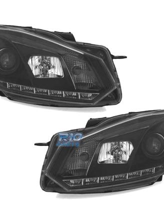 FARI VOLKSWAGEN VW GOLF 6 08-12 DRL FONDO NERO