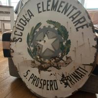 Insegna smaltata scuola elementare