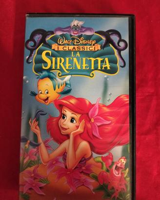 videocassetta VHS originale Disney "La Sirenetta"