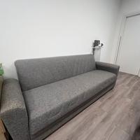 Divano letto con contenitore 3 posti