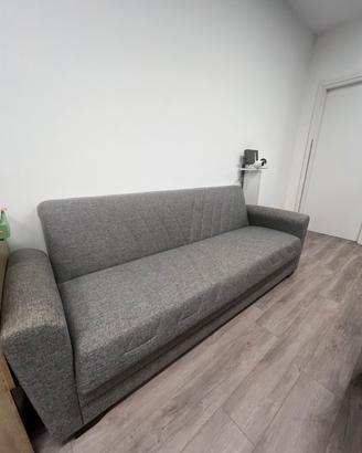 Divano letto con contenitore 3 posti
