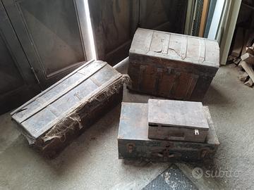 Bauli vintage / Casse in legno antiche