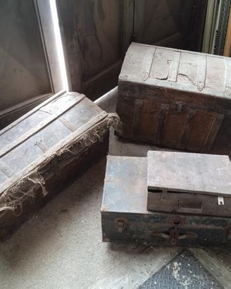 Bauli vintage / Casse in legno antiche