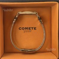Bracciale argento e acciaio Comete