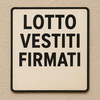 lotto, stock vestiti firmati 