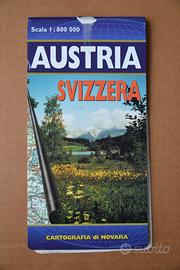 Carta stradale Austria - Svizzera