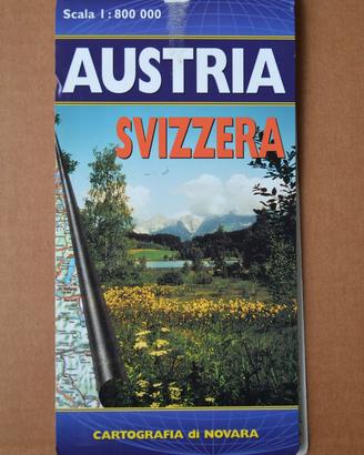 Carta stradale Austria - Svizzera