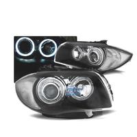FARI BMW E81 E87 E82 E88 OCCHI ANGEL LED NERI