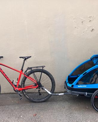Rimorchio bici bambini BRN