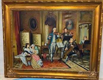 Quadro con cornice d orata -155 per 126cm