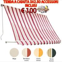 Tenda da sole a caduta 3x2.50 accessori inclusi 