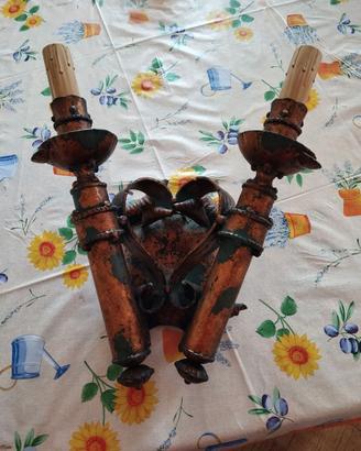 Torciere da parete (applique in ferro battuto)
