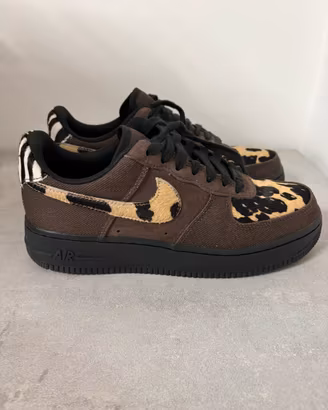 Nike Air Force 1 Baroque Brown zebra