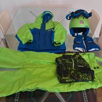 abbigliamento completo sci bimbo