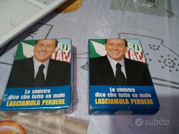 carte da gioco forza Italia Silvio Berlusconi