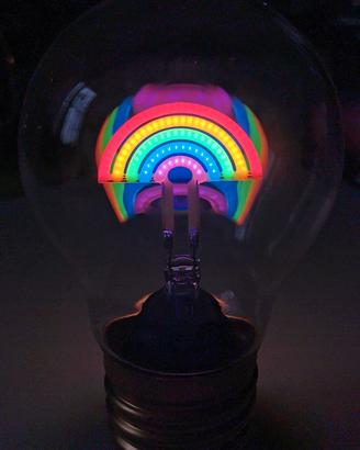 Lampadina arcobaleno