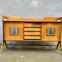 Credenza 1960s Italian Mid Century Modernist