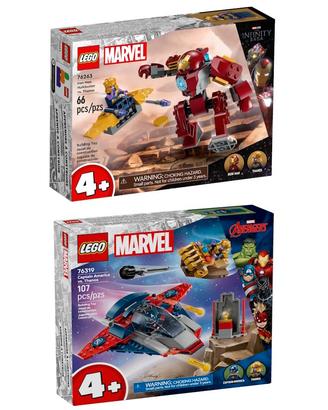 LEGO 76319 Captain America 76263 Iron Man Hulkbust