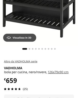 Isola per cucina IKEA  vadholma
