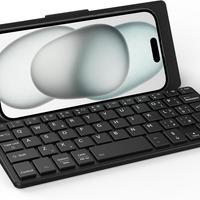 Tastiera Bluetooth con supporto per cellulare.