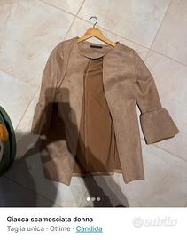 Giacca scamosciata donna