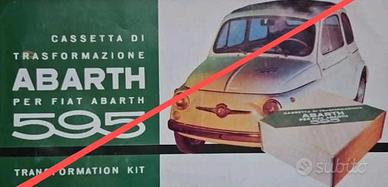 Depliant Abarth Fiat 595 500 600 850 1000 storiche