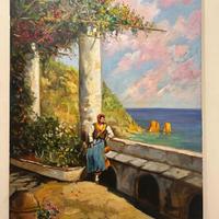 Dipinto Olio su Tela 50 X 70 cm Quadro firmato